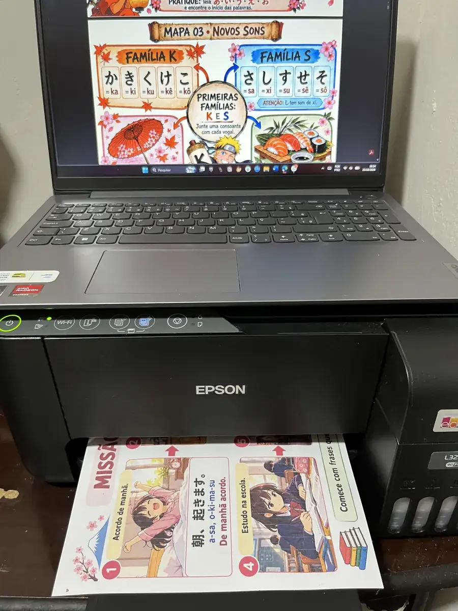Foto dos mapas enviada por quem estuda com eles