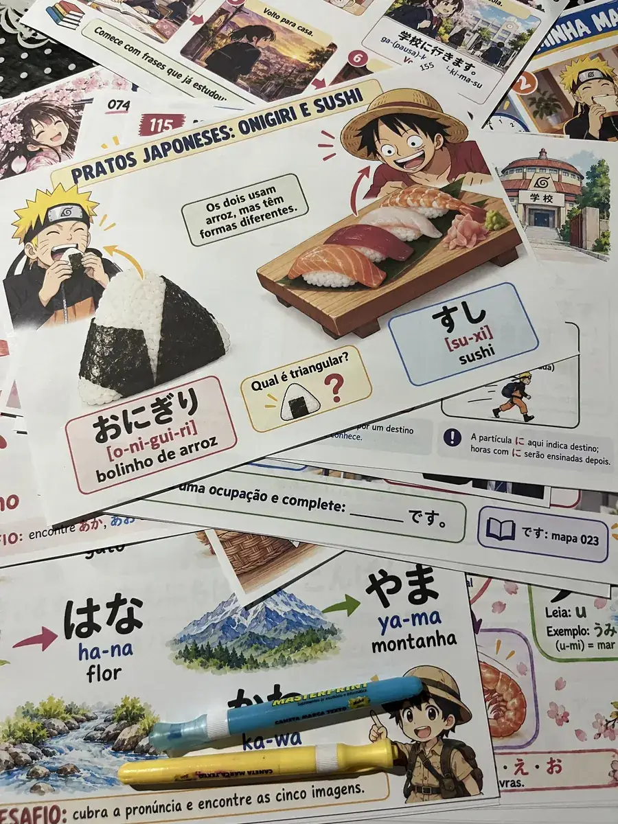 Foto dos mapas enviada por quem estuda com eles